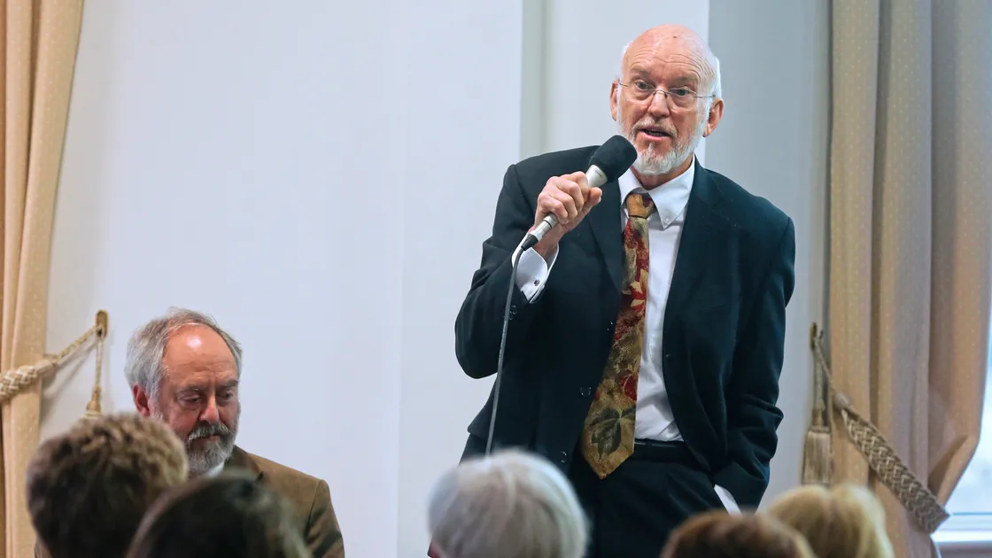 Pic by Adrian Miller 01-05-18   .Les Cotils .Assisted Dying meeting.Dr Richard Scheffer. (21349540)
