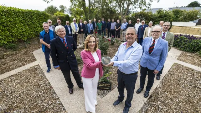 Len Tostevin Memorial Rose Garden is officially opened
