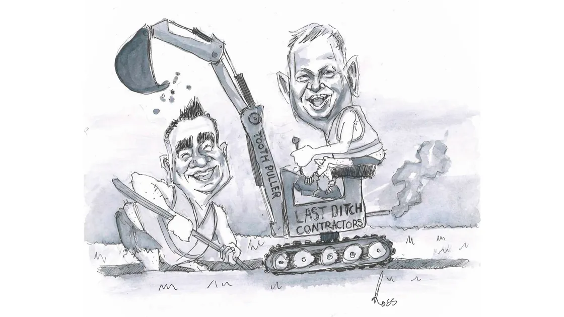 ‘Deputies McKenna and Vermeulen mounted the latest of their last-ditch attempts to prevent the introduction of GST. Never in the centuries-long history of Guernsey ditch-digging have so many last ditches been heroically dug to such little effect.’