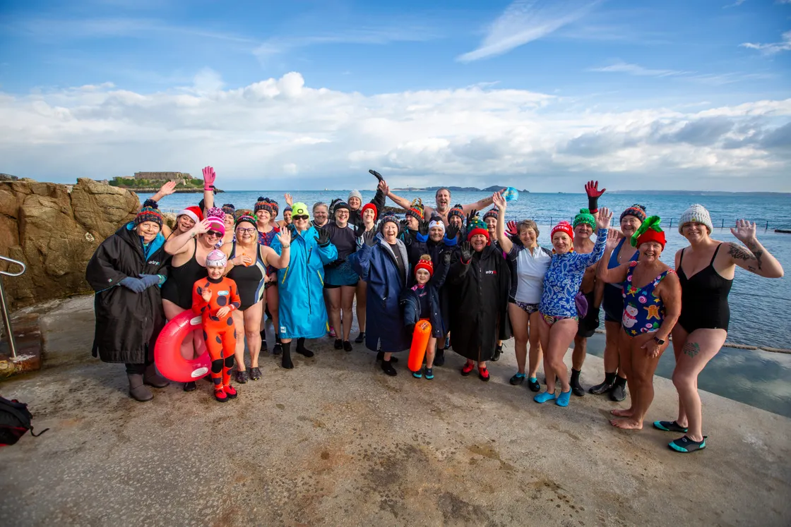 Swimmers at La Valette Bathing Pools. (Picture by Luke Le Prevost, 32768533)