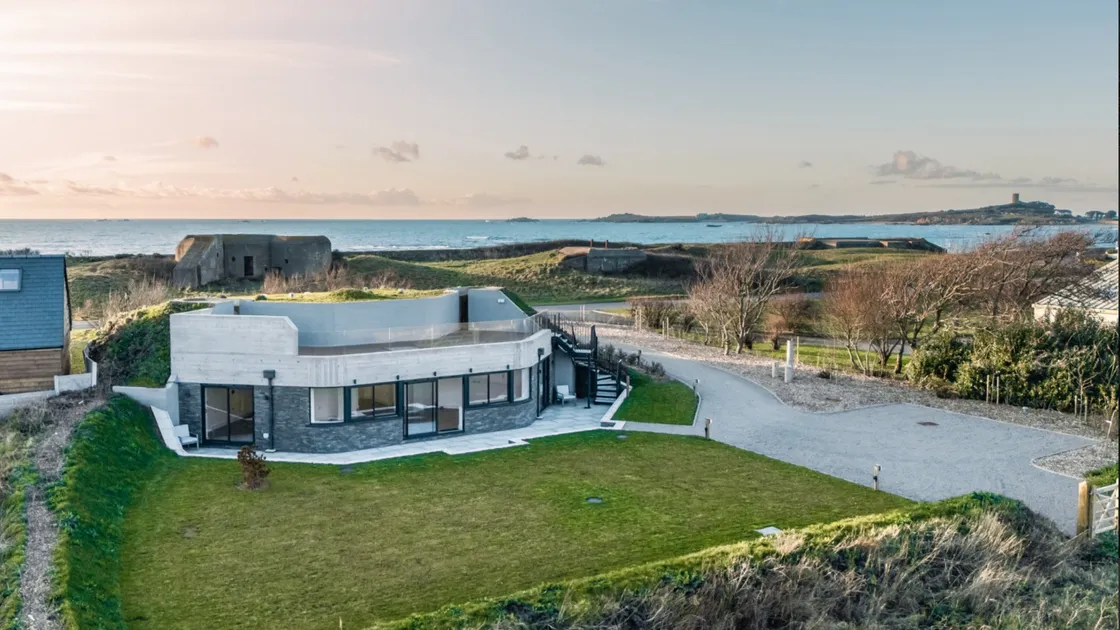 Overlooking Rocquaine Bay, Bunker Six Eighty One was built in 1942 for 12 German soldiers to man