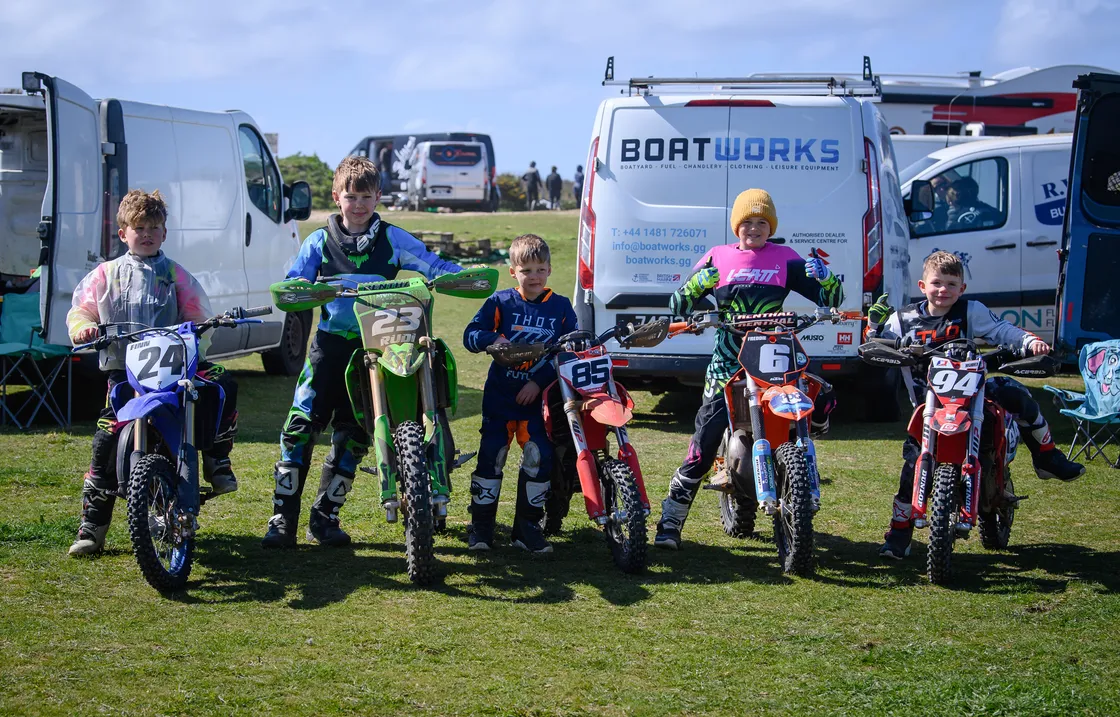 Left to right: Finn Parnwell-Peters, Rudi Wickins, Leo Burbridge, Freddie Nelson and Ruben de la Mare.