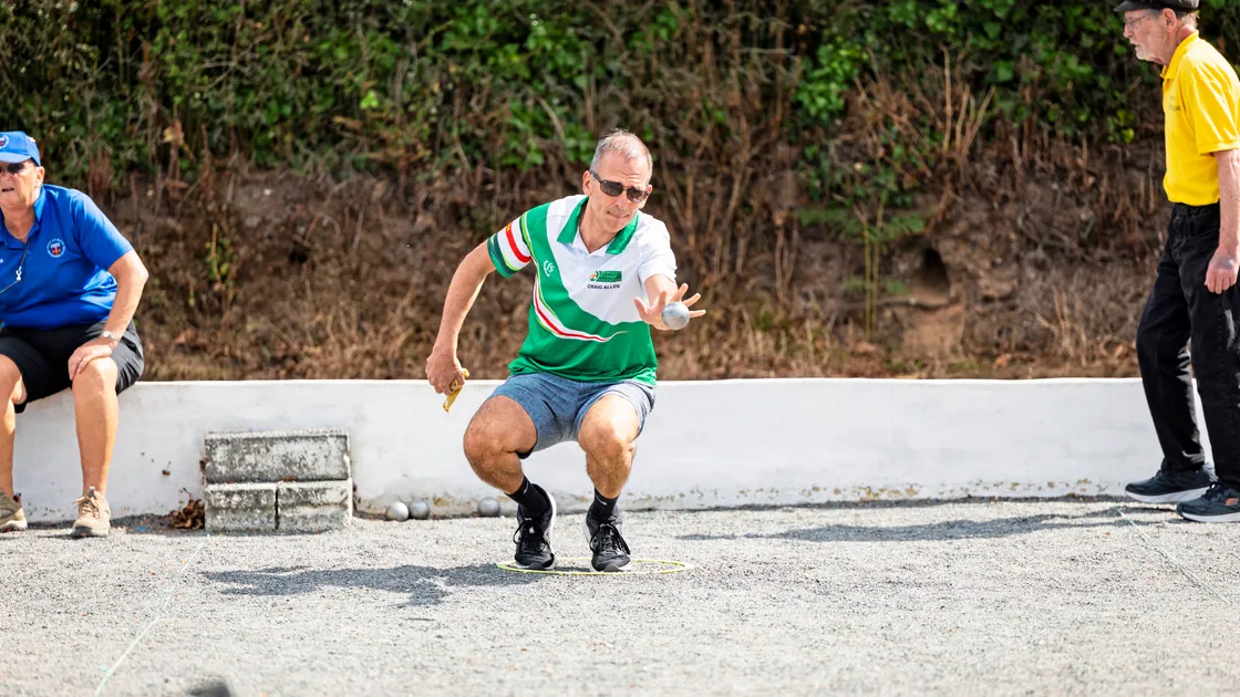 Guernsey’s Craig Allen in action