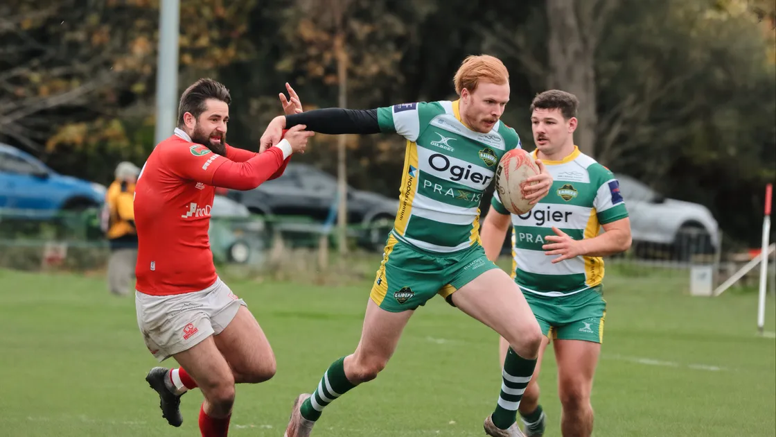 Matt Armstrong with ball in hand away at London Welsh