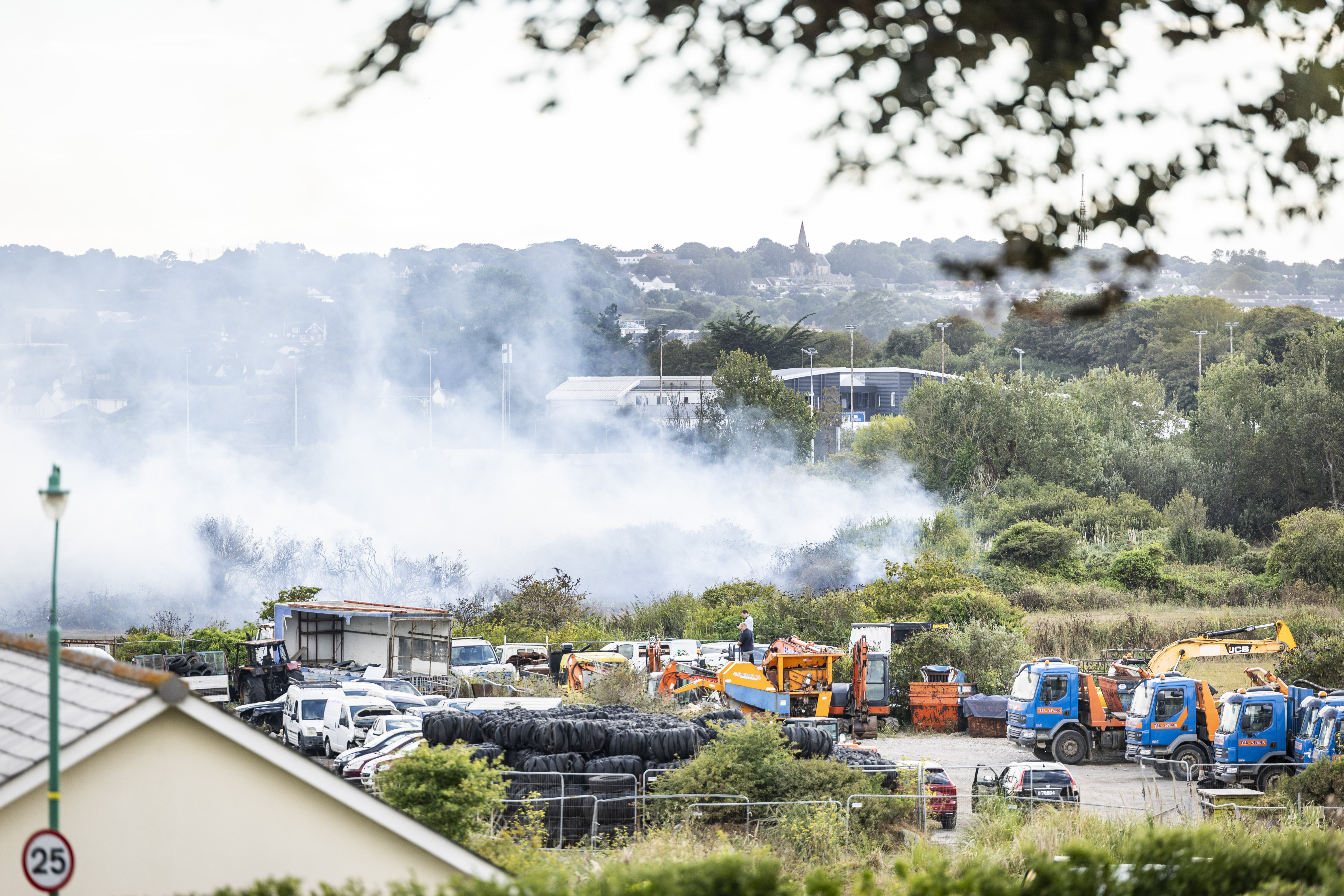 Crews ‘monitoring area closely’ after large blaze at vinery site