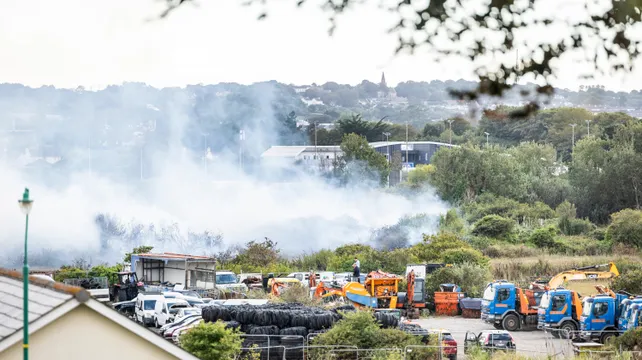 Crews ‘monitoring area closely’ after large blaze at vinery site