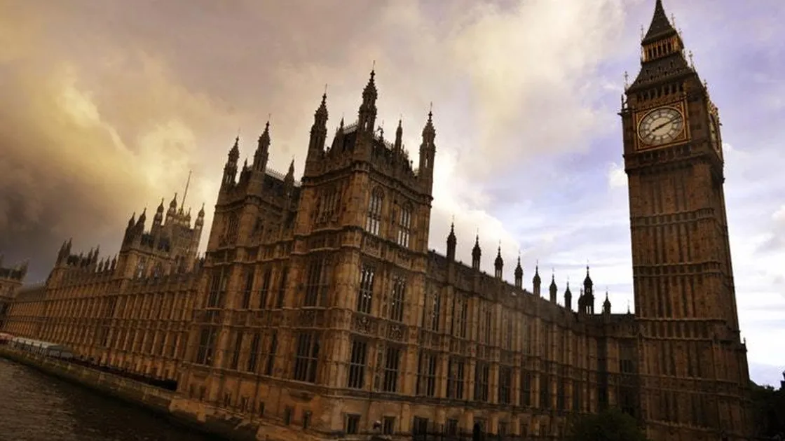 The Houses of Parliament. 
