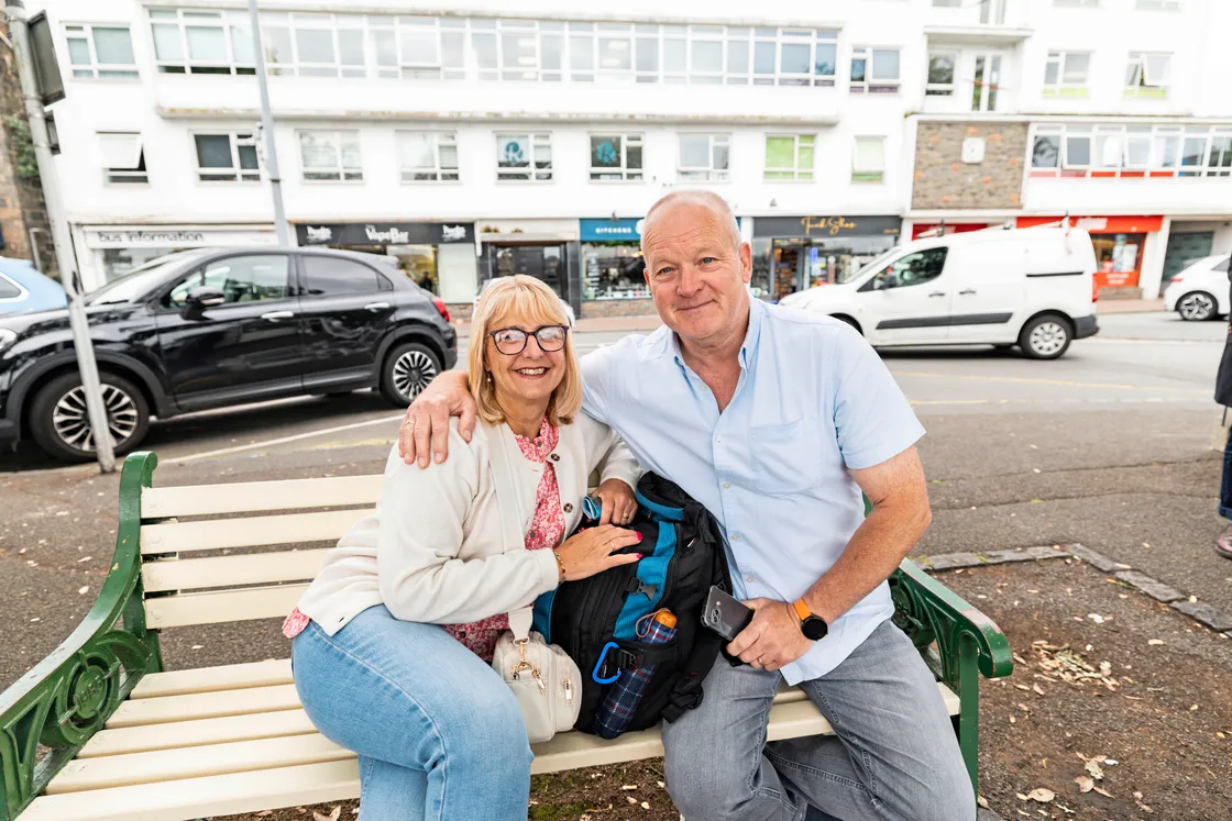 Tina and Nigel Hodgson.