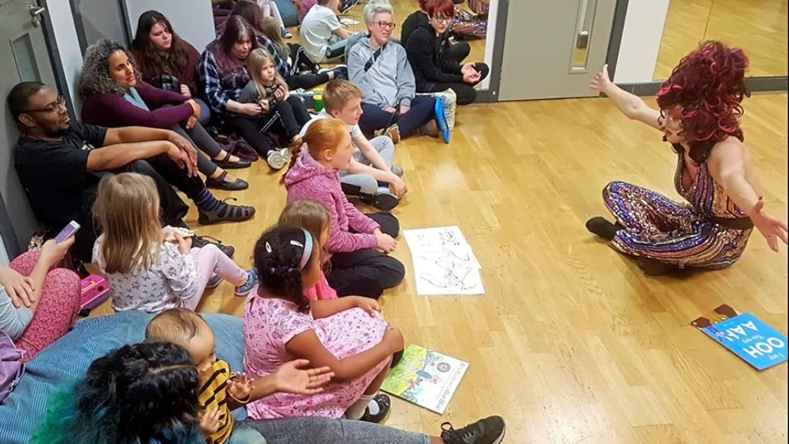 Aida H Dee performing at Autistic Pride earlier this year (25864211)