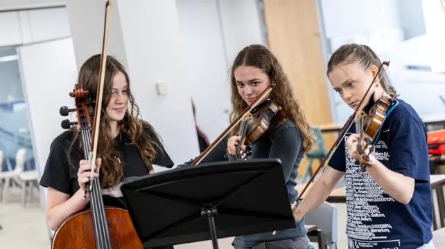 Young musicians embrace intense orchestral course