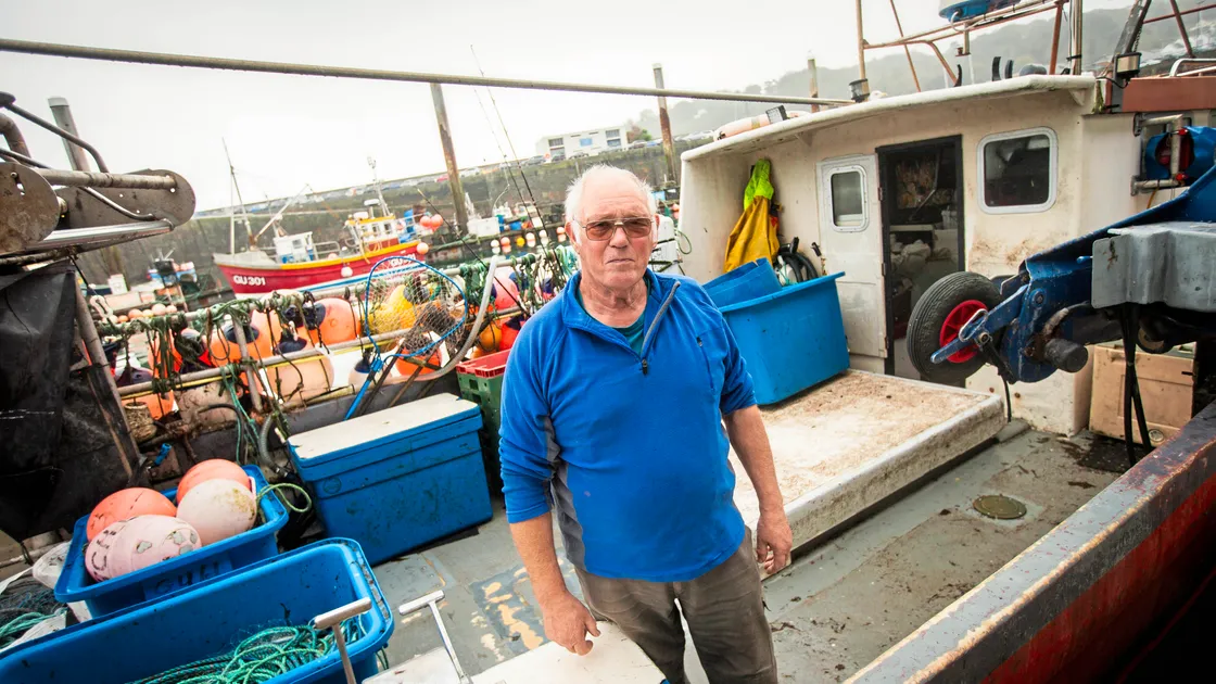 Fisherman Dougal Lane says that increasing numbers of octopus in local waters have devastated the shellfish catch. (Picture by Sophie Rabey, 33731071)