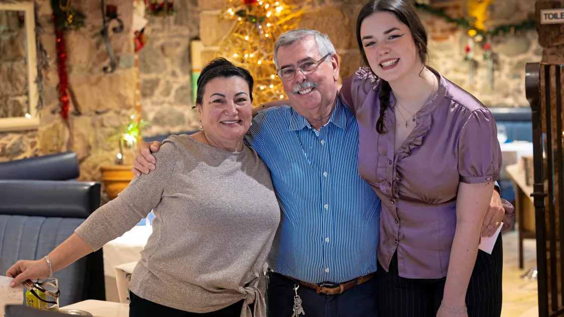 Co-owners Isabele and Manuel Teixeira with long-time staff member Catherine ‘Caterina’ Lees, right