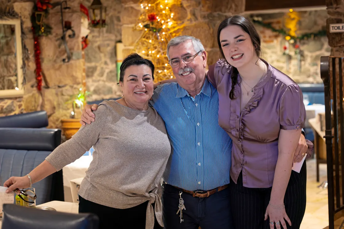Co-owners Isabele and Manuel Teixeira with long-time staff member Catherine ‘Caterina’ Lees, right