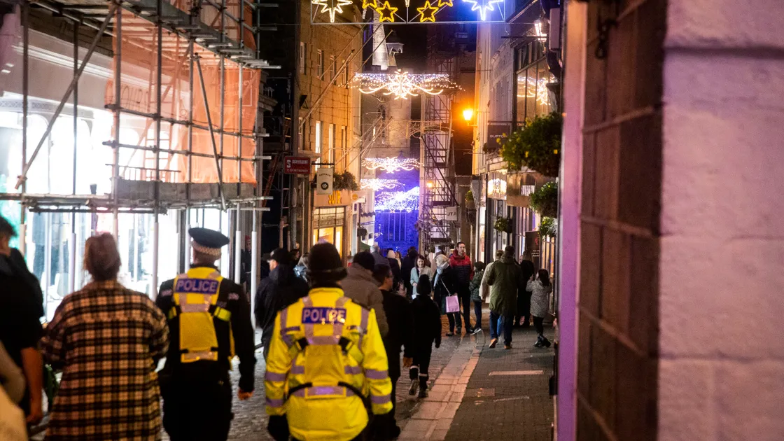 Police have stepped up night-time patrols in town for the festive season, with uniformed and plain-clothed officers around key sites