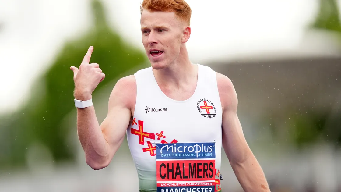 Alastair Chalmers wore his Guernsey Commonwealth Games kit for his victory in Poland.