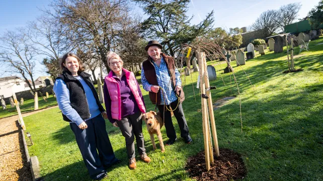 Volunteers add floral colour to St Sampson’s Church cemetery