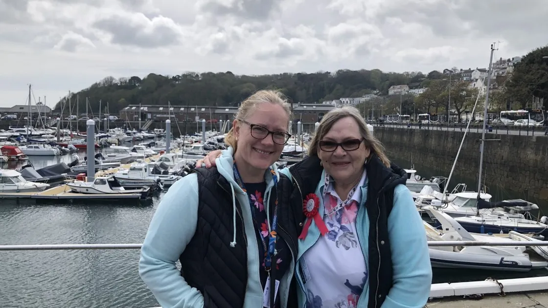 Anne West, right, was celebrating her 71st birthday by taking the taster cruise on the MSC Virtuosa with her daughter, Victoria Butler. (Picture by Benoit Mahieux, 32045192)