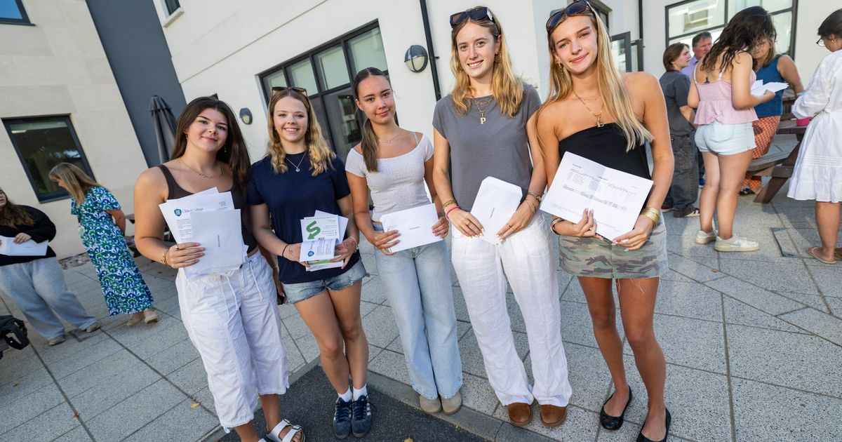 Lots of smiling faces at Ladies’ College