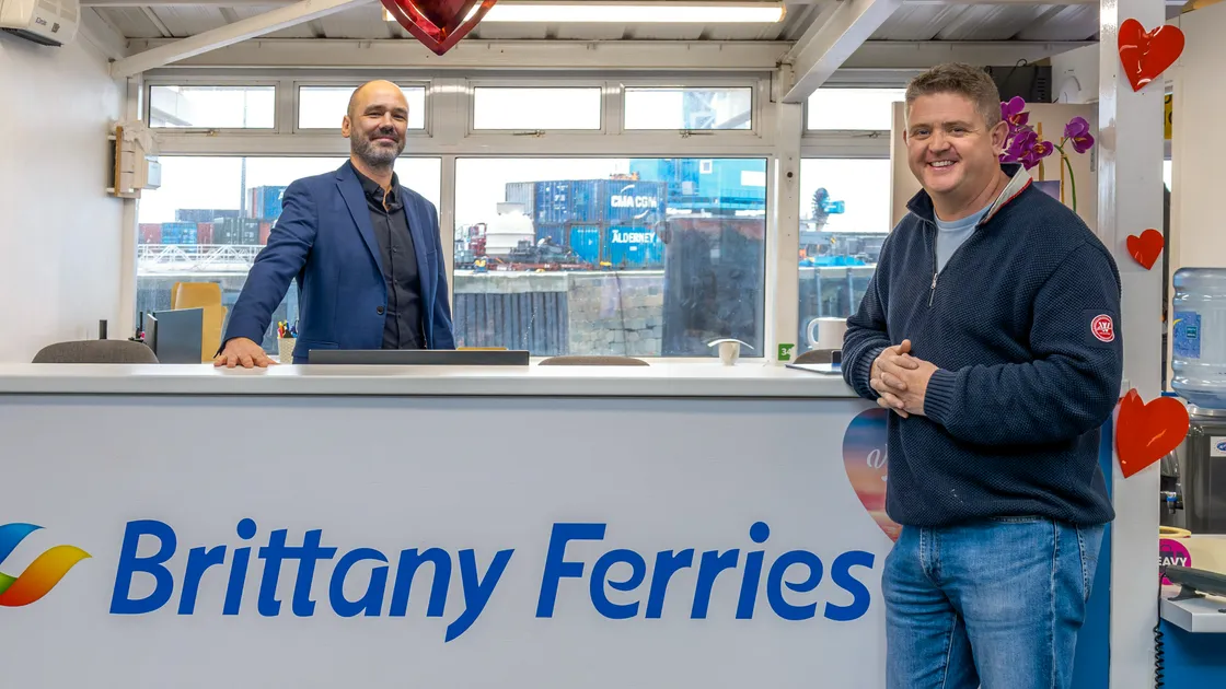 Paul Acheson of Brtittany Ferries, left, and Chad Murray of Islands Unlimited.