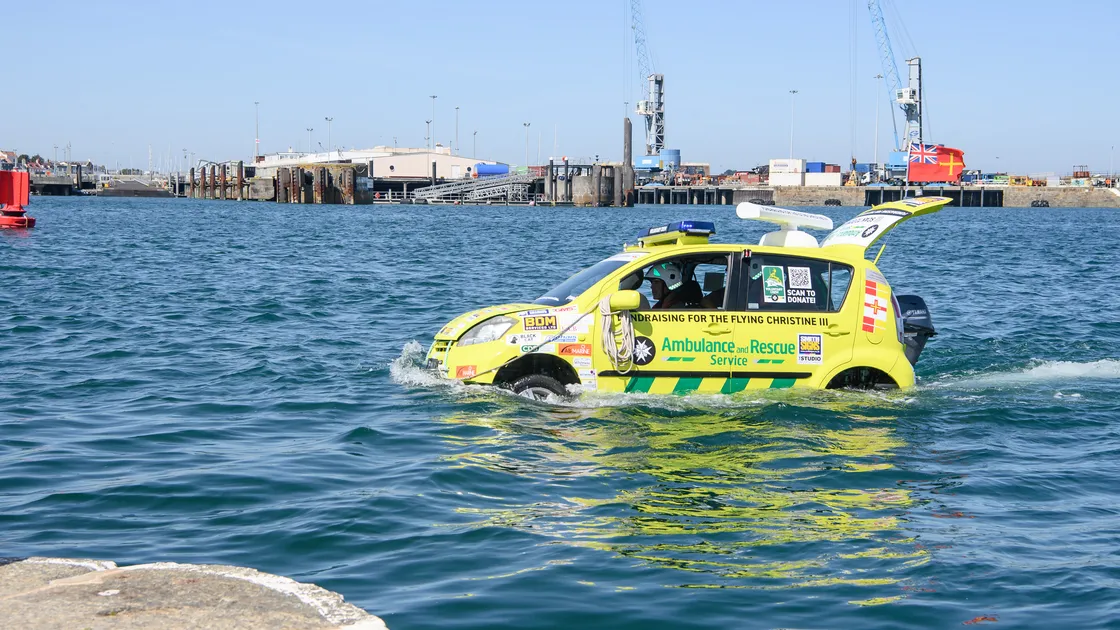 The drive to Herm will take place on 28 August before the team take to the waters again to drive to Sark a week later on 5 September.