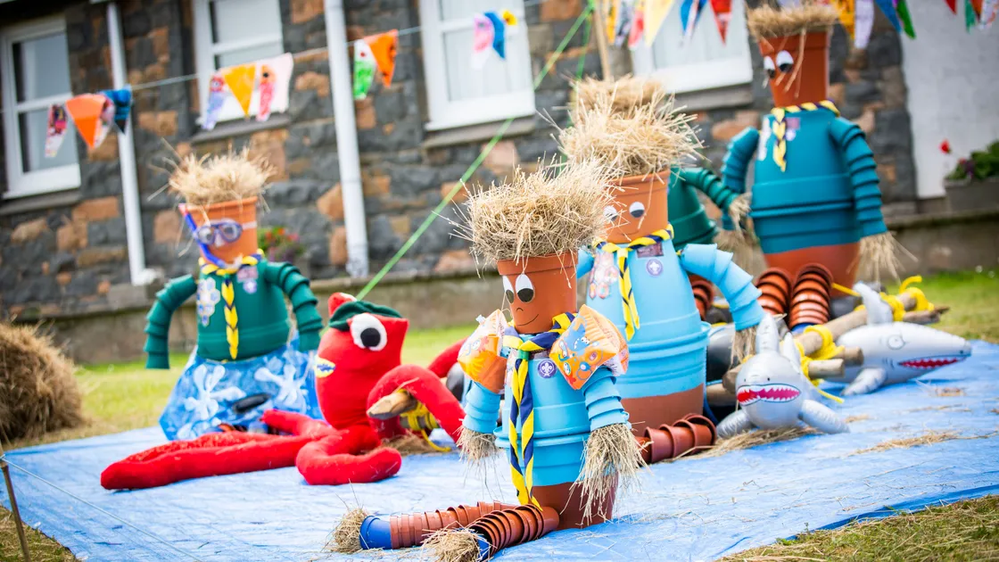 The Torteval Scarecrow Festival is back next month. Pictured is one of last year’s exhibits, ‘If you’re a scout any “fin” is possible’, an example of the creative displays on show at the popular event. (Picture by Sophie Rabey, 30925212)
