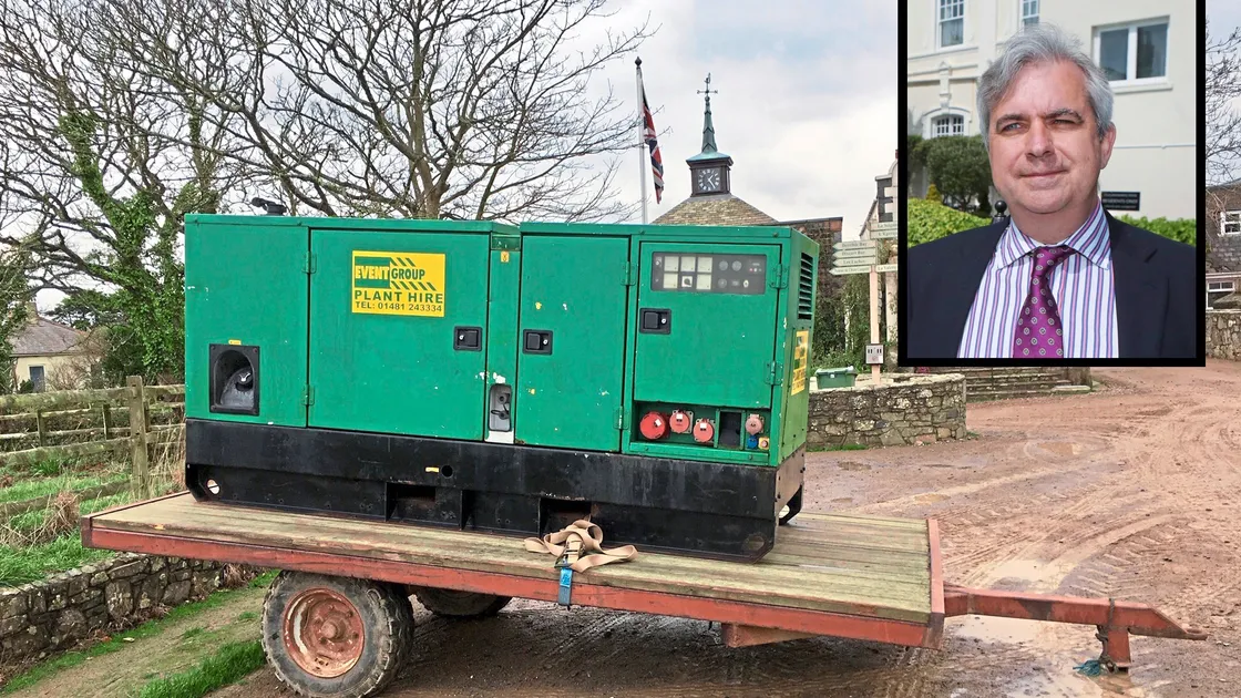 Sark has brought in mobile generators to power a ‘central hub’ if Sark Electricity goes ahead with its threat to cut supplies at the end of the month, Inset, Seigneur Christopher Beaumont responded to claims that islanders would be forced to leave by saying the SEL would not succeed where the Germans failed.