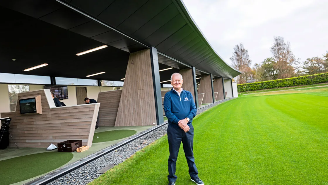 La Grande Mare owner Steve Lansdown its new golf range, which opens next month