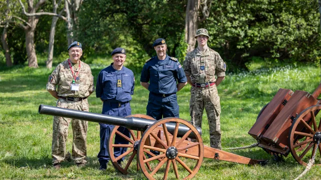 College Cadets impress visiting Lt-Commander