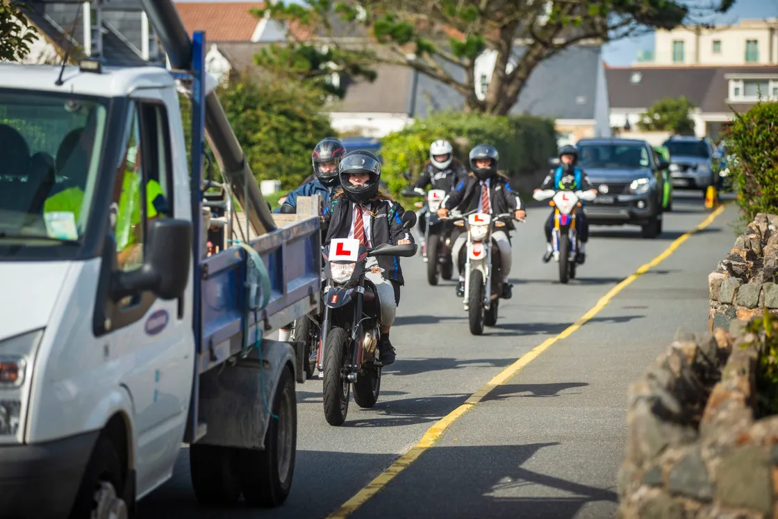 Picture by Sophie Rabey.  07-09-20.  Residents of Rue du Bouverie are upset that their street has now been turned into race track and always full of traffic due to the road closures around Cobo and new diversions.. (28663371)
