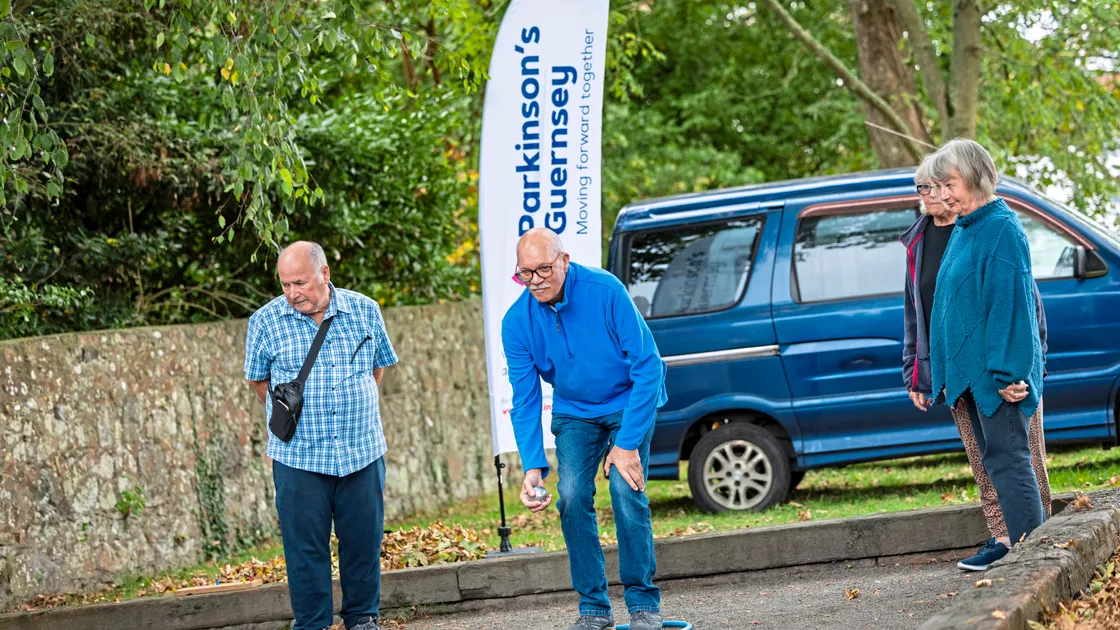 Left to right, Andrew Bisson, William Mayer, Sue Whitlock and Heather McGhee