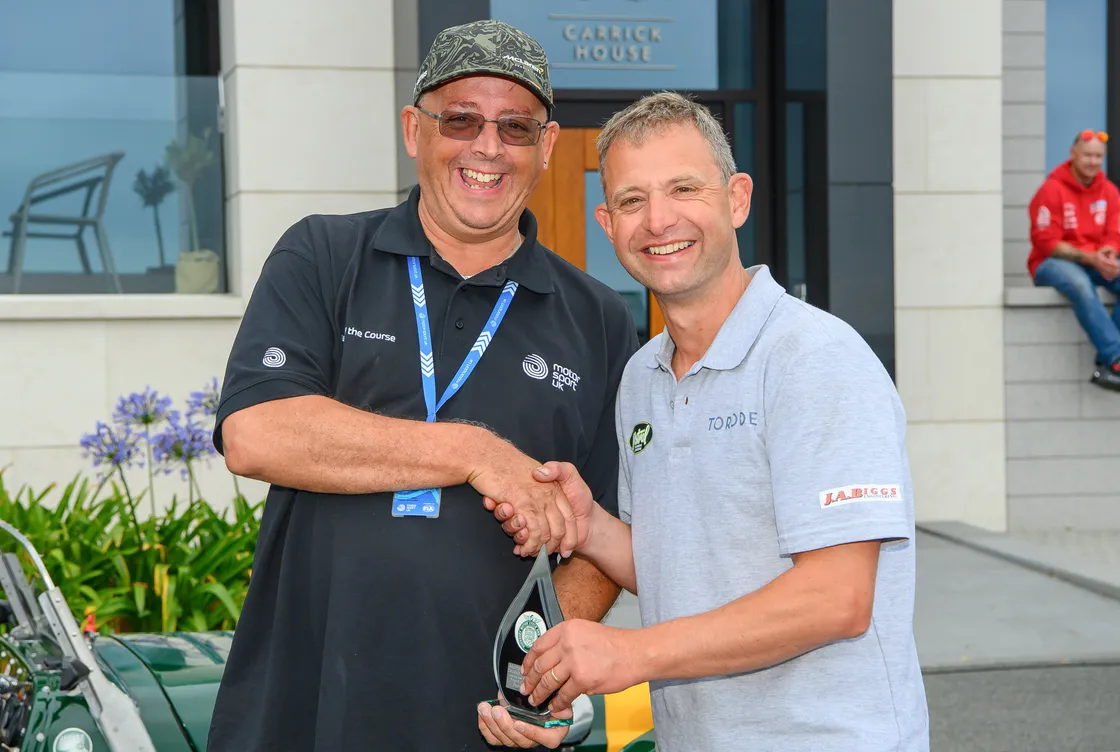 Nick Saunders' podium finish made it a day to remember for the leading local driver. (Picture by Andrew Le Poidevin)