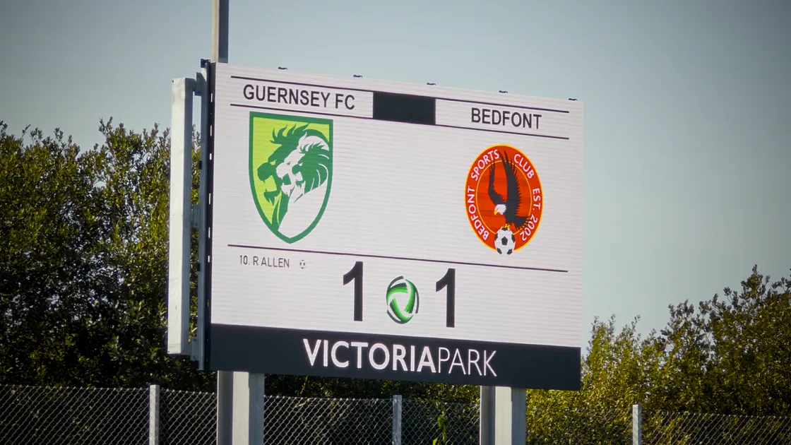 Ross Allen added to his list of first and lasts by opening the club's FA Cup account at Victoria Park.
