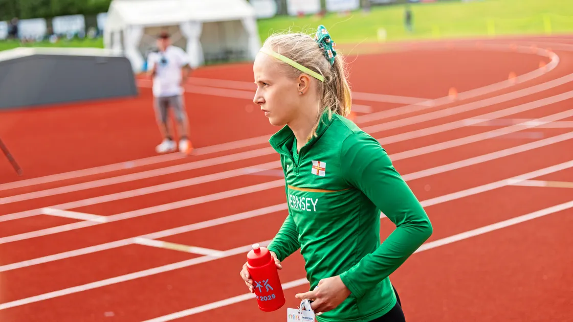 Abi Galpin was hampered by injury at last month’s Island Games in Orkney.