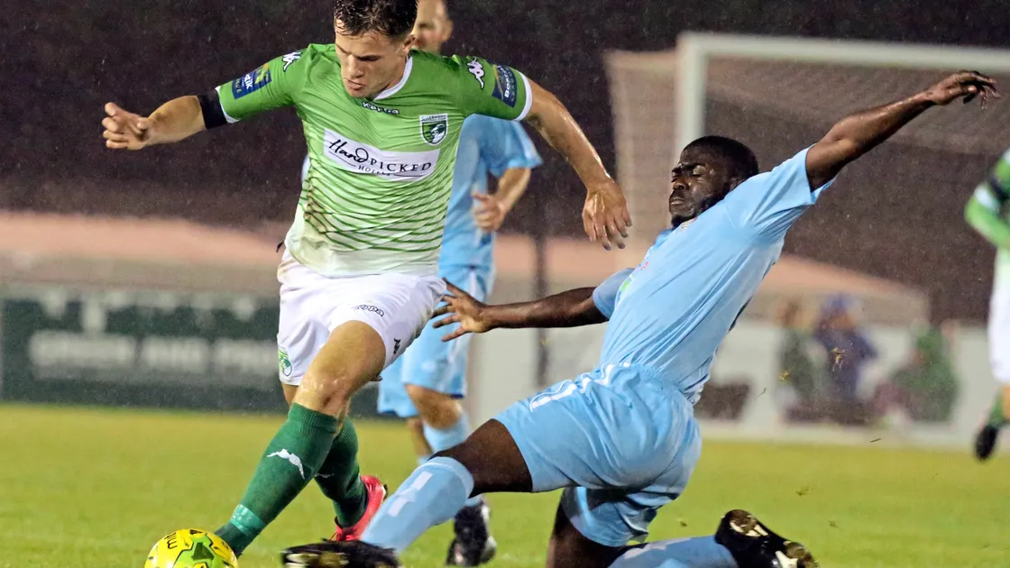 Frank Tobin, brother of Harry, impressed on his GFC debut last night at Footes Lane.	         (Picture by Steve Sarre, 19433743)