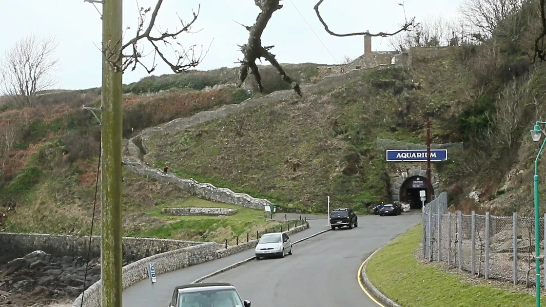 2017: The trees and vegetation have been cleared from the hillside. (27380500)