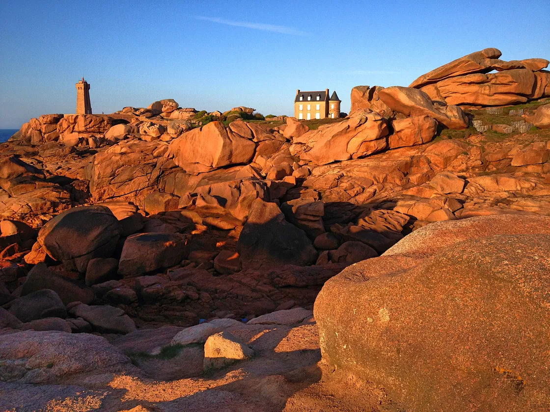 The Cote de Granit Rose, the Pink Granite Coast, one of the most celebrated stretches of coastline in Brittany.