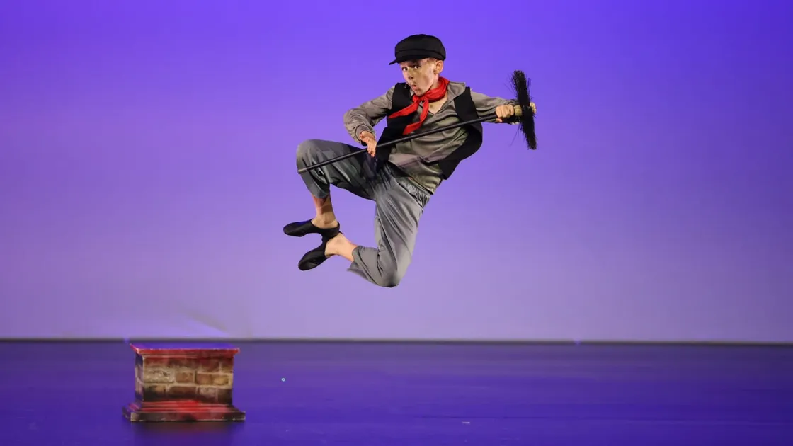 Fin Conchar, 12, won silver for his solo song and dance performance at the Dance World Cup. Picture supplied. (34874824)