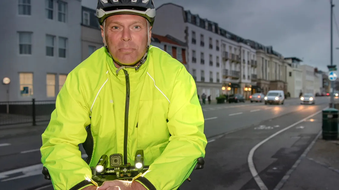 Sam Field, chairman of the Guernsey Bicycle Group. (Picture by Andrew Le Poidevin)