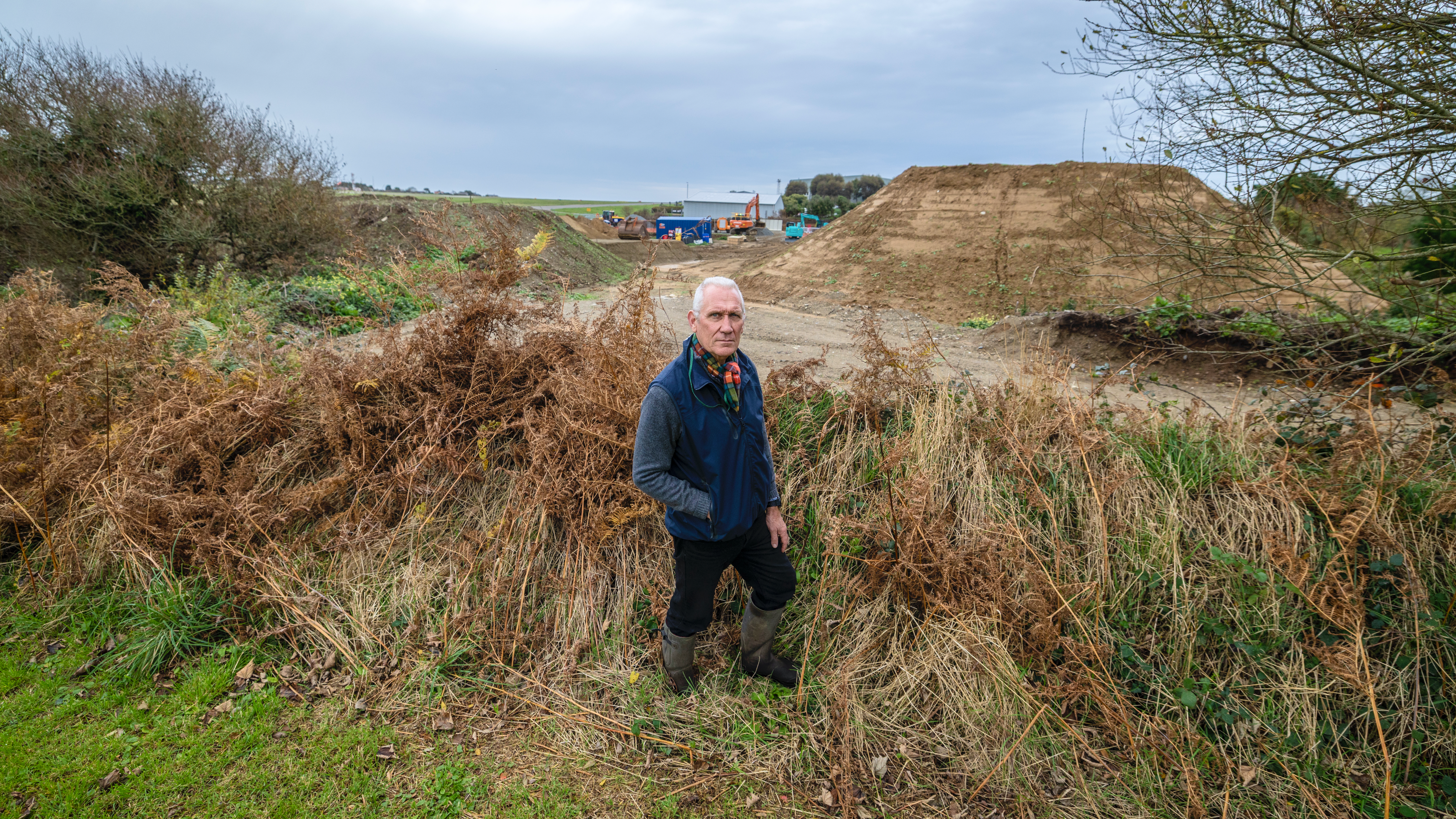 Retrospective bid made to stockpile earth near airport