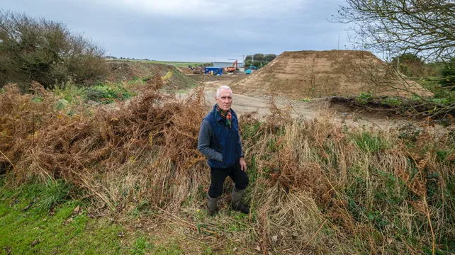 Retrospective bid made to stockpile earth near airport
