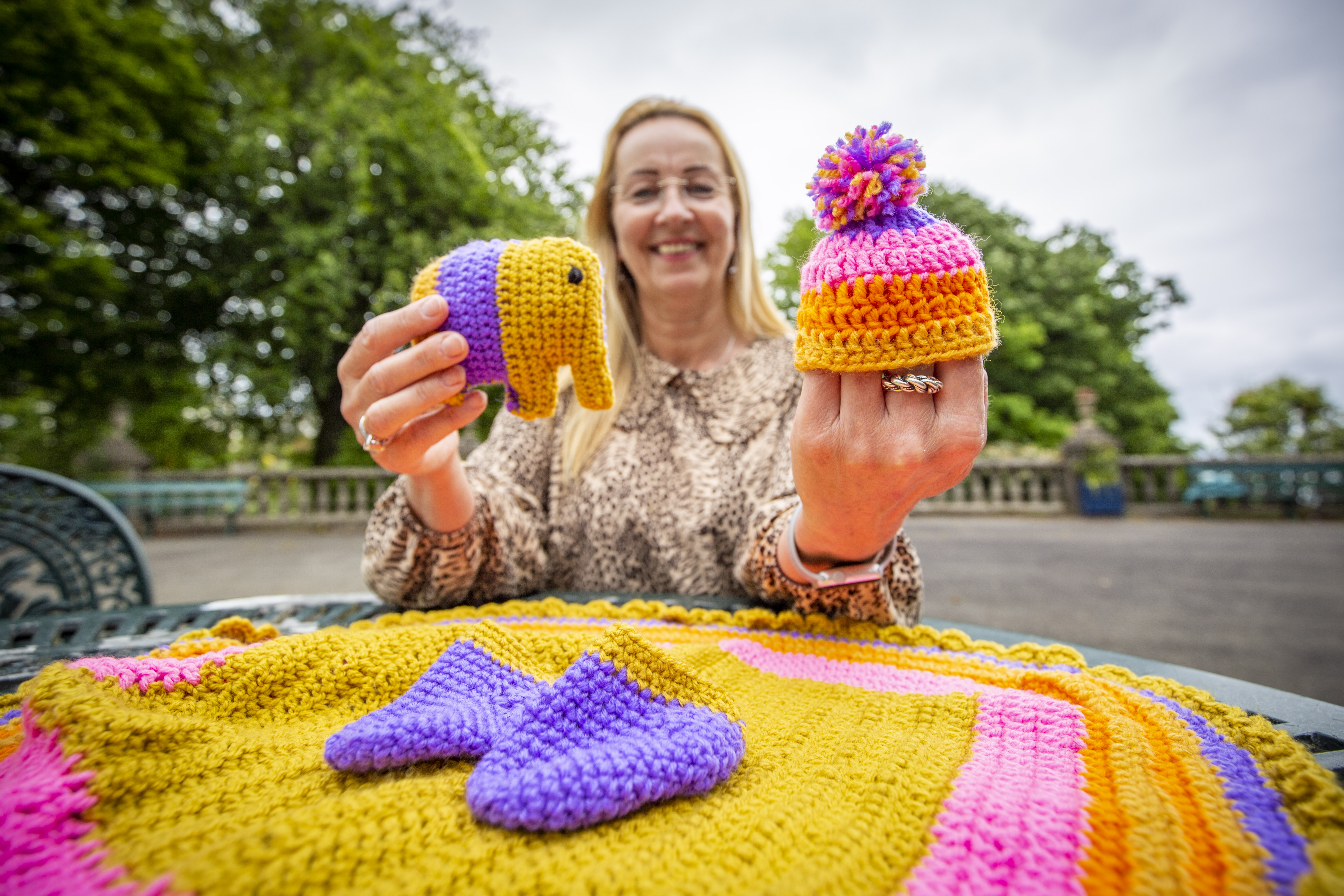 Knitting needles at the ready after Baby Hats Appeal hiatus
