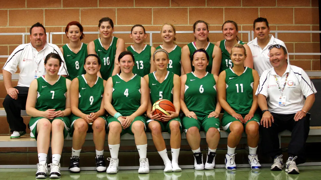 The bronze medal-winning Guernsey women’s team at the Isle of Wight 2011 Island Games. Vikki is front row, second from the left