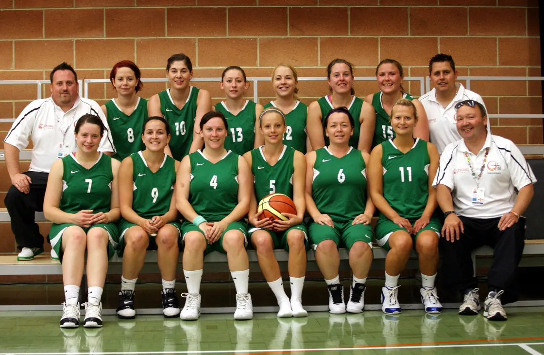The bronze medal-winning Guernsey women’s team at the Isle of Wight 2011 Island Games. Vikki is front row, second from the left