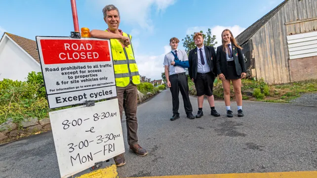 St Sampson’s students like safety of new school street