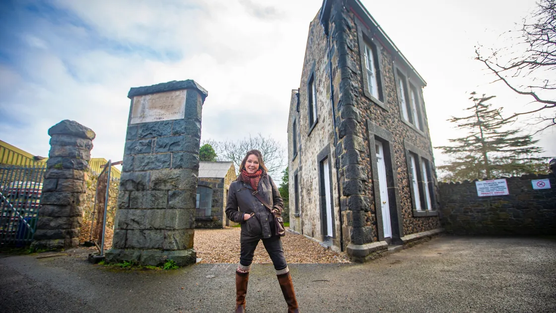 Sara Jane Lampitt, vice-president and public relations officer for the National Trust of Guernsey, in front of Church House. (Pictures by Peter Frankland, 30459156)