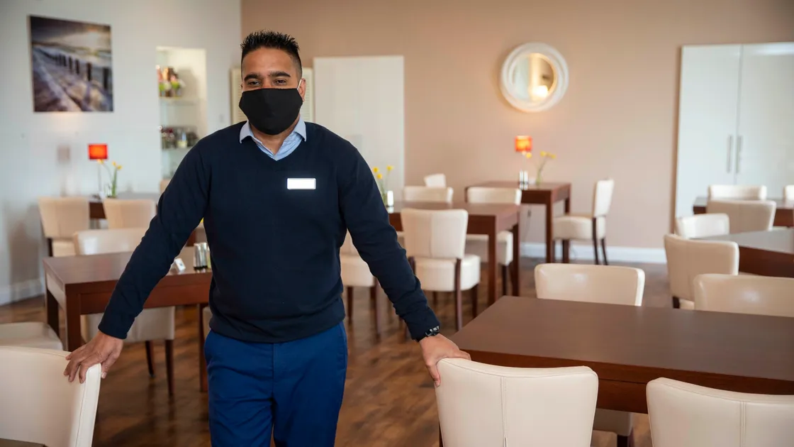 Chris Moutou is the food and beverage manager at Les Cotils, which is already booked up for Mother’s Day. (Picture by Peter Frankland, 29320994)