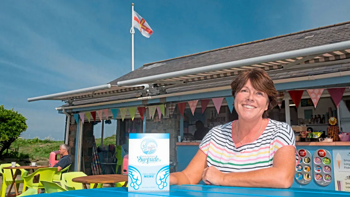 Port Soif Kiosk Surfside manageress Elke Schimek. (Picture by Steve Sarre, 24545818)