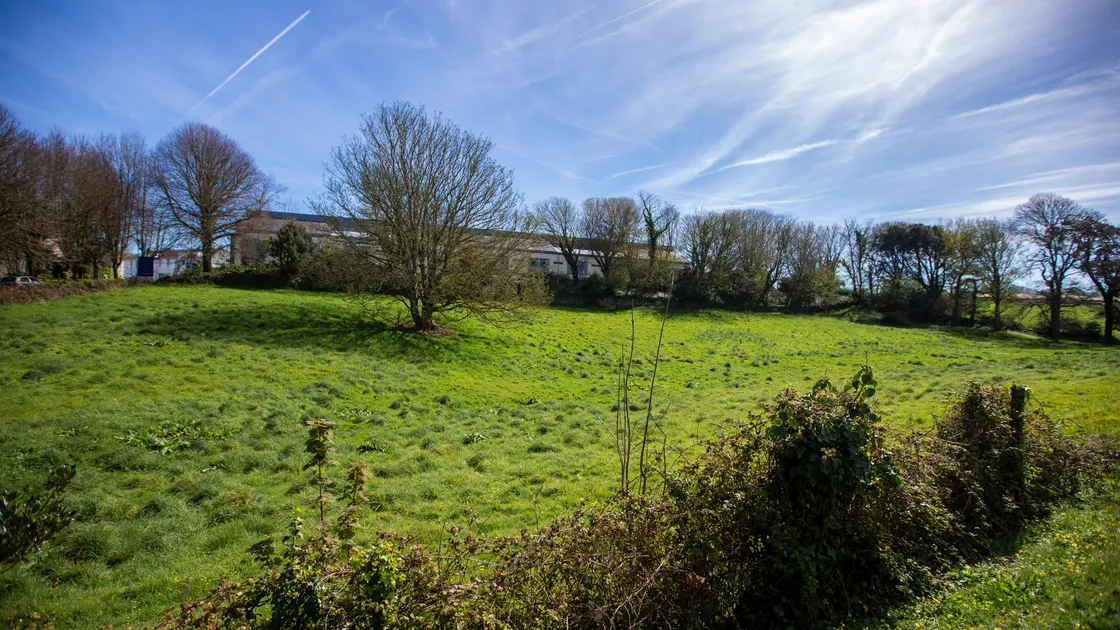The field between the Dutchess of Kent House and the PEH where the building of staff accommodation is being considered. (Picture by Peter Frankland, 31011060)
