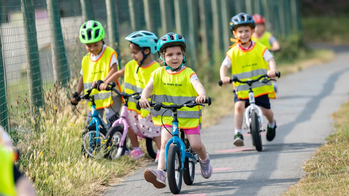 The Be Active team at The Health Improvement Commission are returning the balance bikes to Guernsey parks for the second summer in a row. With the help of the Marks and Spencers Community Fund they have been able to purchase some new bikes and helmets for children to use. Children from La Petite Ecole got to test out the balance bikes today at Cambridge Park.  (Picture by Sophie Rabey, 34841036)