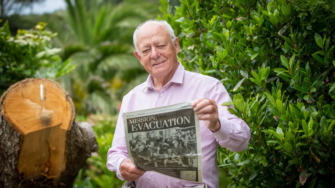 Former Bailiff Sir de Vic Carey was a new-born when he was evacuated 80 years ago. (Picture by Sophie Rabey, 28414492)